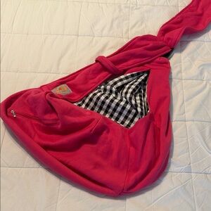 Pink Small Dog Carrier with Checkered Lining